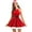 Red, variant on ZDHoor Women Mrs. Claus Santa Christmas Costumes Dress Outfits with Hat Sleeveless Skirt Party Dress Red-A L