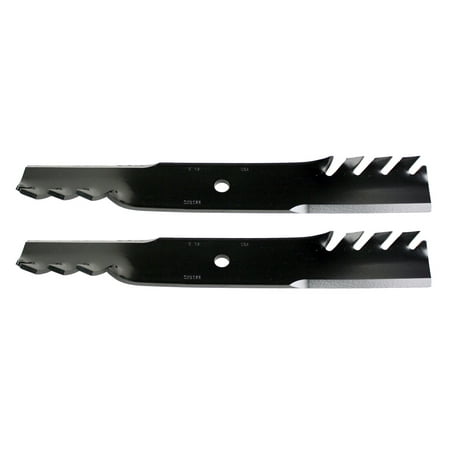 Bunton Mower Parts - (2) USA Mower Blades® Toothed for Bunton P2005, 6294, 36