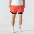 thumbnail image 3 of Pantalones cortos deportivos para hombre, para correr, para entrenamiento, gimnasio, fitness, secado rápido, para sudar, 3 of 5