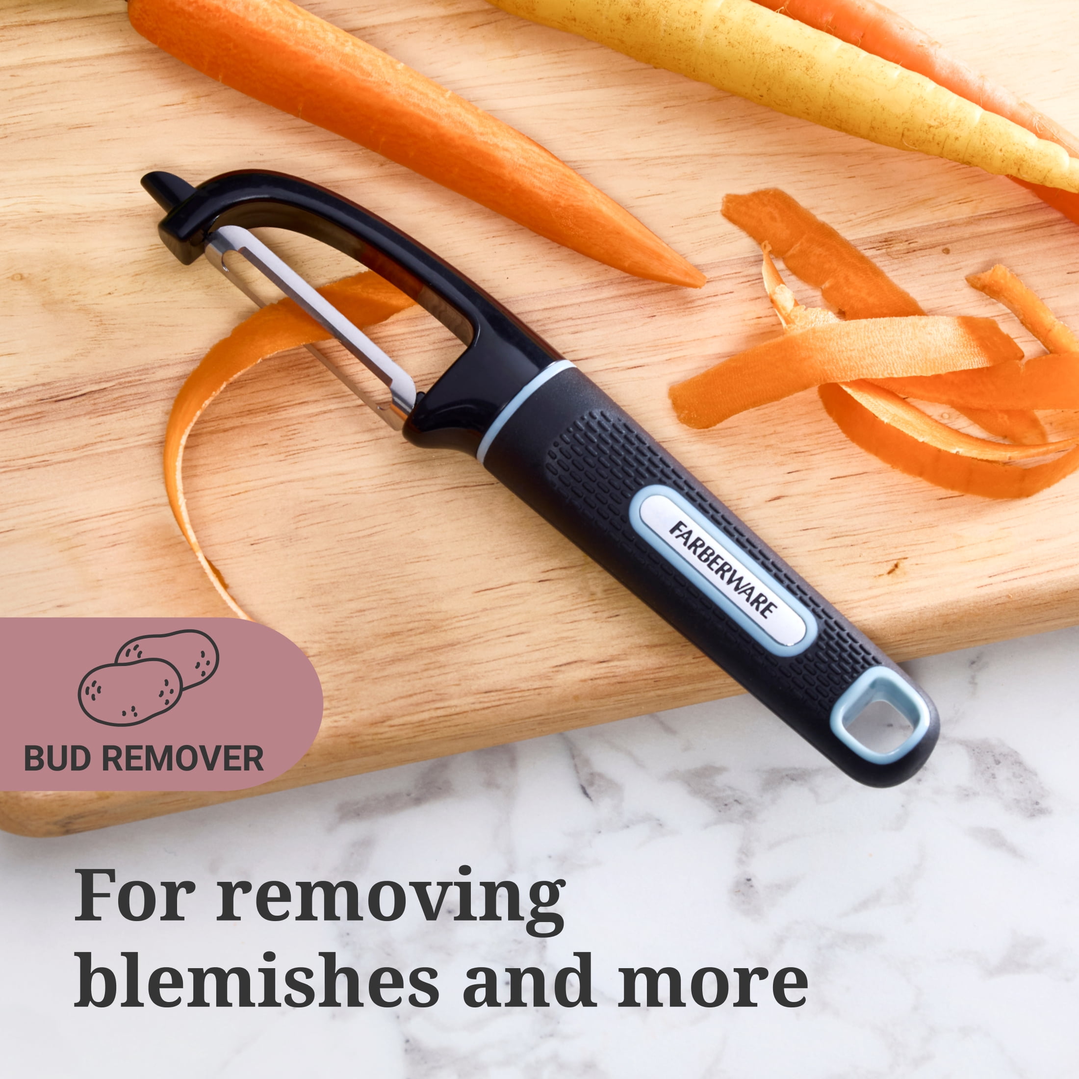 Farberware Soft Grips Stainless Steel Blade Euro Peeler