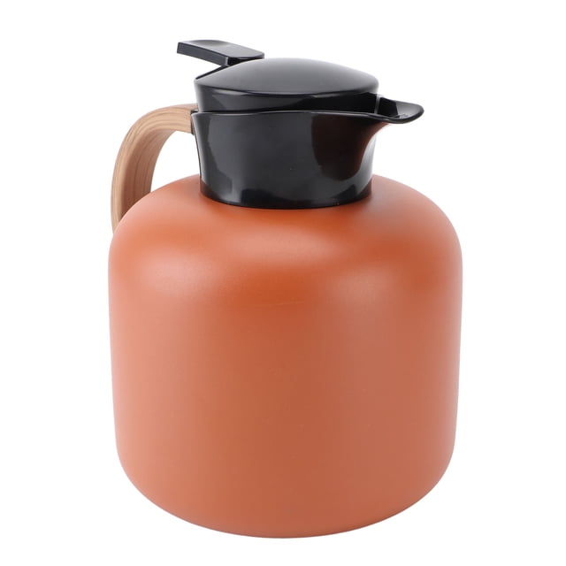 Carafe à Café Thermique, Carafe à Café Isolée Intérieure en Acier Inoxydable 304 Capacité 2 L pour la Maison et le Bureau