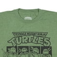 thumbnail image 3 of Teenage Mutant Ninja Turtles Men's Heroes In a Half Shell Subtle Character Design Adult Short Sleeve T-Shirt, 3 of 3