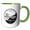 Green/White, variant on 3drose, Minnesota Collectors Quarter, 11oz Two-tone Black Mug