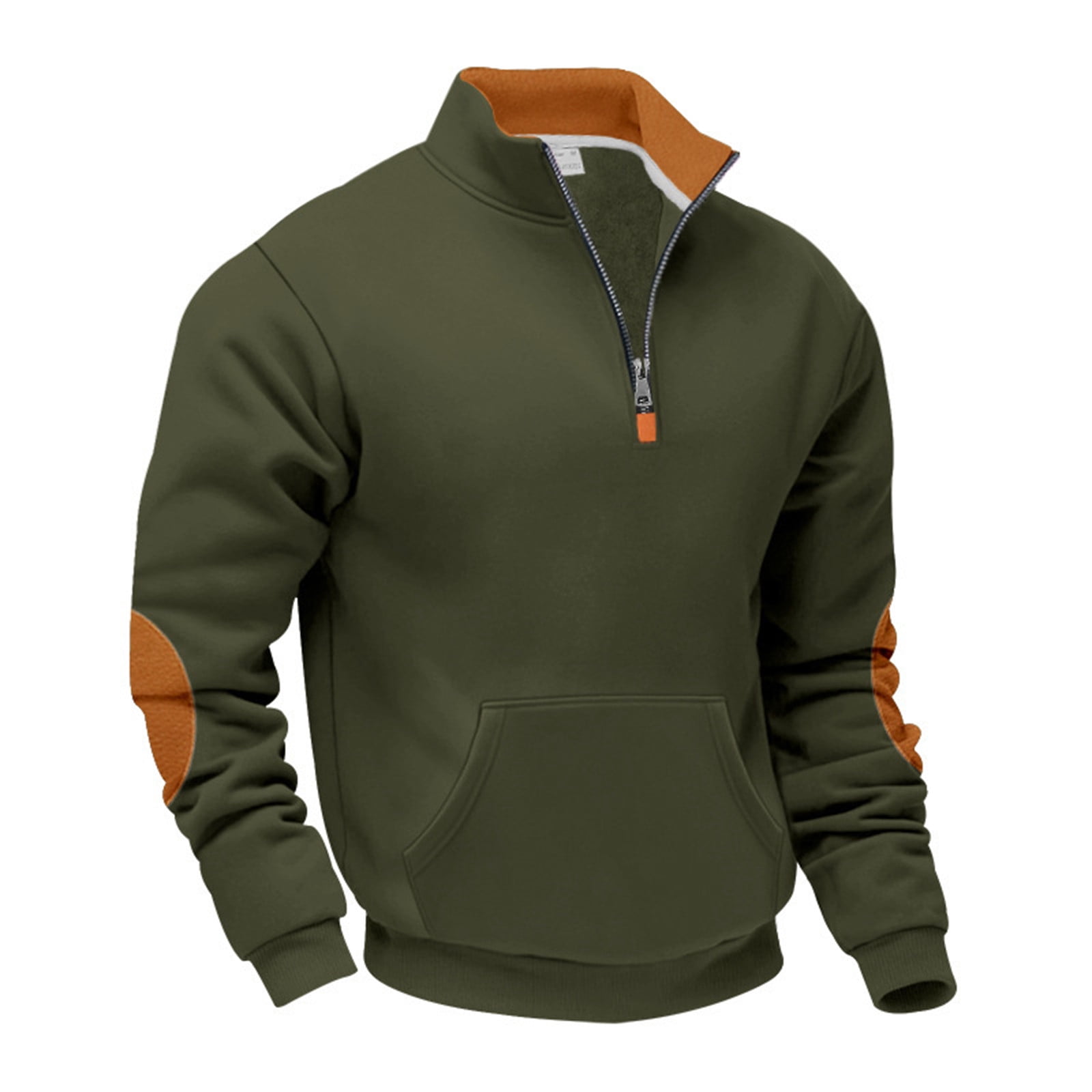 トップス DIGAWEL ARMY P/O pullover nylonsweat LAJPXKHY Sweatshirts for Men Quarter Zipper Standing Collar Long