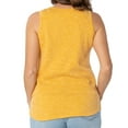 thumbnail image 2 of Women's Gold Pitt Panthers Blake Sandwash Rib-Knit Tri-Blend Tank Top, 2 of 2