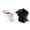 B003- Multicolor, variant on Pet Cat Supplies, Cat and Water Sculpted Piece, Cat Dishes for and Water, Ceramic Cat Bowls, 5X5X4 in 2 Pack White Black Slanted Elevated Ceramic Feeder, Pet Feeding & Watering