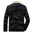 thumbnail image 4 of Vedolay Men's Jacket 2023 Men's Plus Size Casual Short Sleeve Cardigan Black,XL, 4 of 4