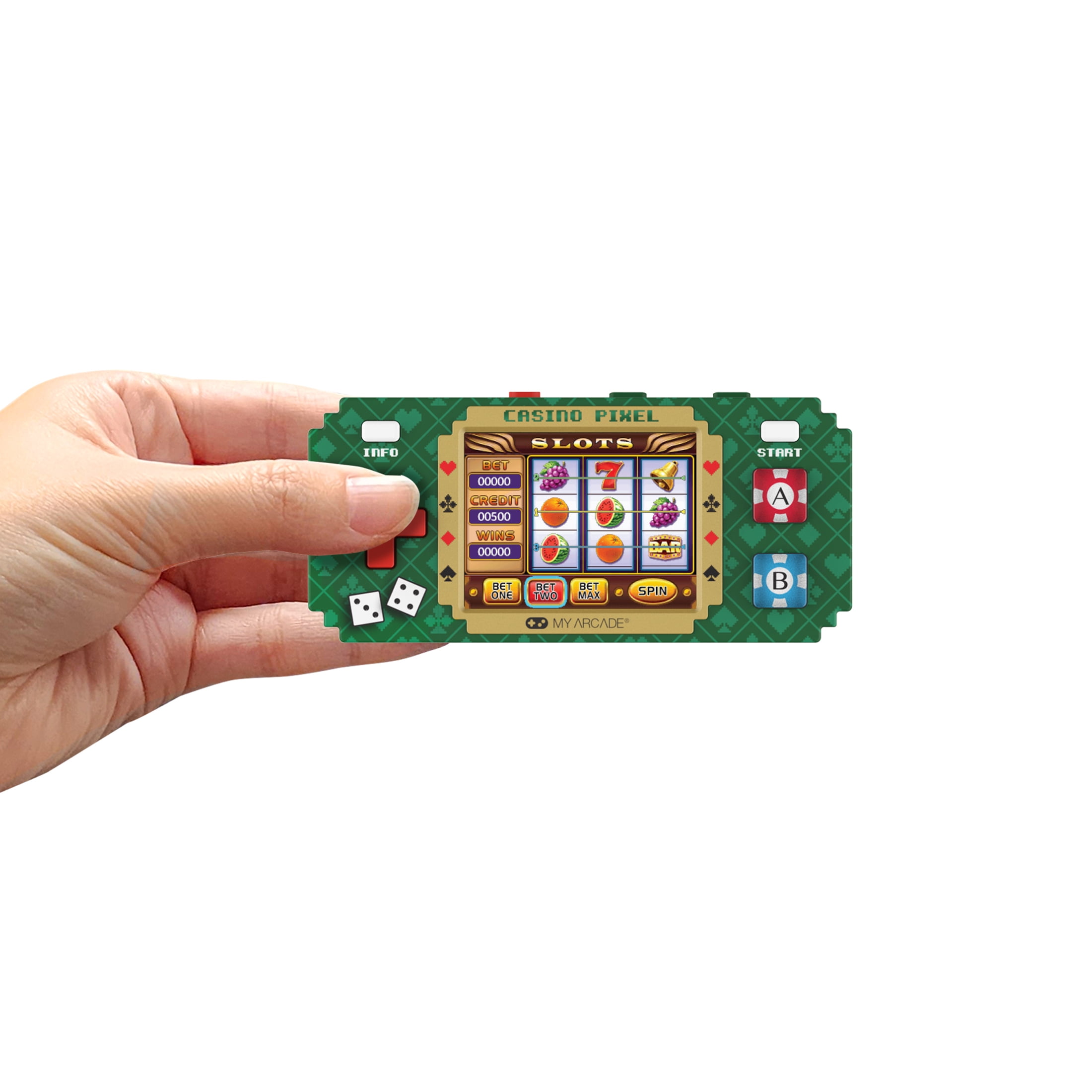 My Arcade Casino Pixel: Casino Video Game, Casino Games, Portable Keychain Arcade, Poker, Slot Machine