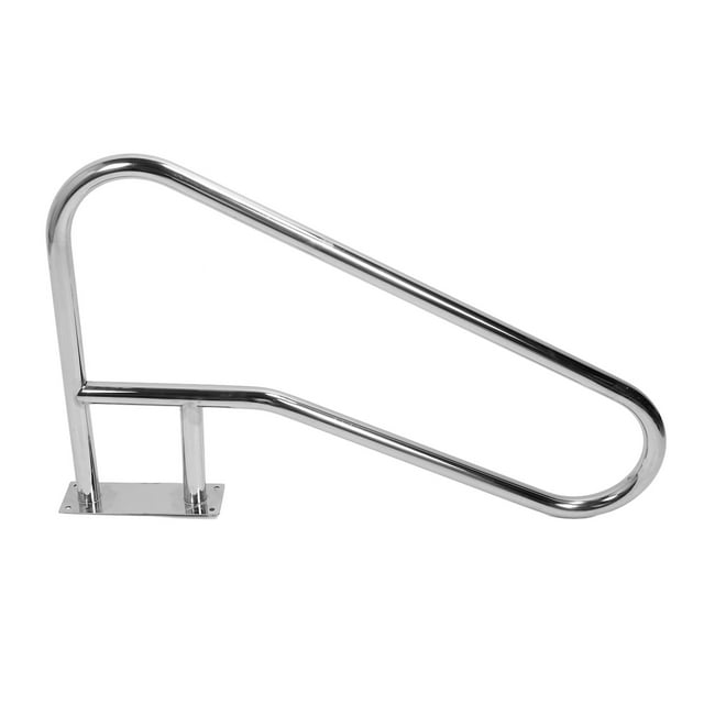 Swimming Pool Stair Rail, Easy Installation 304 Stainless Steel Pool Handrail Stable Metal Base Plate for Hot Tub for Swimming Pool