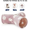 thumbnail image 5 of Flannel Pet  Tunnel with 3 Ways to , Collapsible  Toy for Indoor Cats, Dog Bed Alternative, 5 of 6