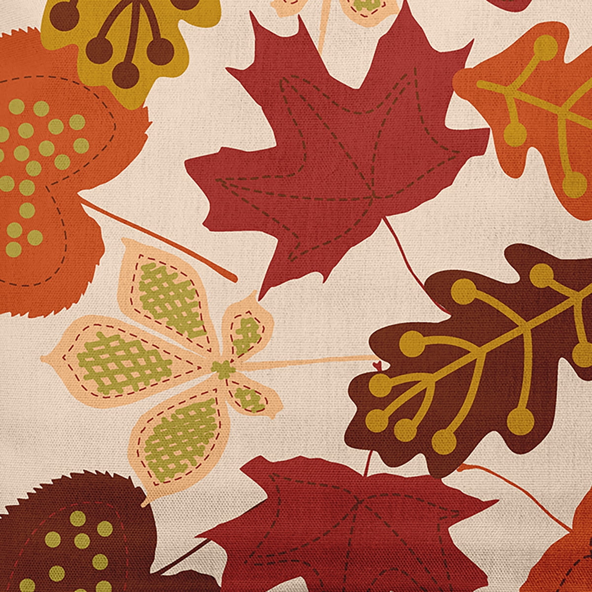 26" x 26" Simply Daisy Fall Leaves Polyester Accent Pillow, Sienna Qty 1