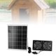 thumbnail image 5 of Kit De Ventilador Dual De Panel Solar, Ventilador Solar De Ventilación Portátil Laminado De Vidrio Templado 30W Para Cobertizo Para Casa De Mascotas, 5 of 7