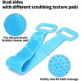thumbnail image 3 of 2Pcs Silicone Bath Body Brush Exfoliating Back Scrubber Facial Cleansing Brush Gentle Massage, 3 of 7