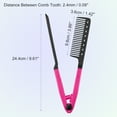thumbnail image 4 of Unique Bargains Hair Straightening Comb Heat Resistance Home Straightener Styling Comb Red, 4 of 7