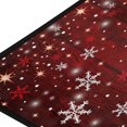 thumbnail image 4 of Christmas Coffee Tree Kitchen Rug, Snowflakes Dark Red Door Mat Bath Rug Home Decor Floor Mat Non-Slip Carpet for Kitchen Living Bedroom 39 x 20 Inch, 4 of 6