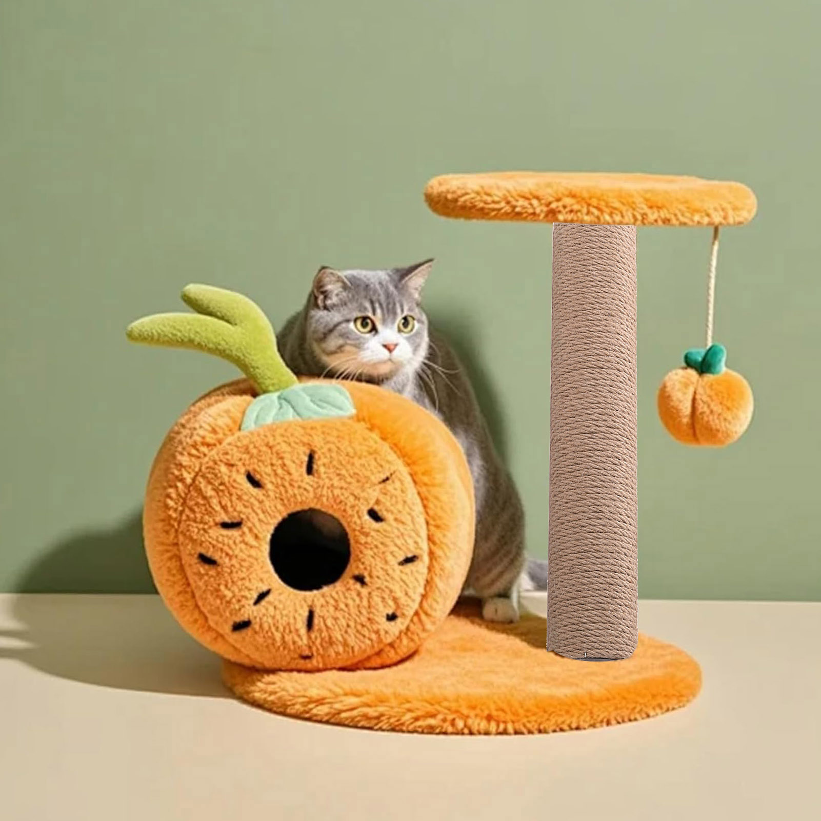 YIFAEUX Cat Scratching Post Cat Tree Replacement Post Sisal Climbing And Stretching Pole with 8mm Bolts for Home Indoor Cats Kittens Exercise And Play