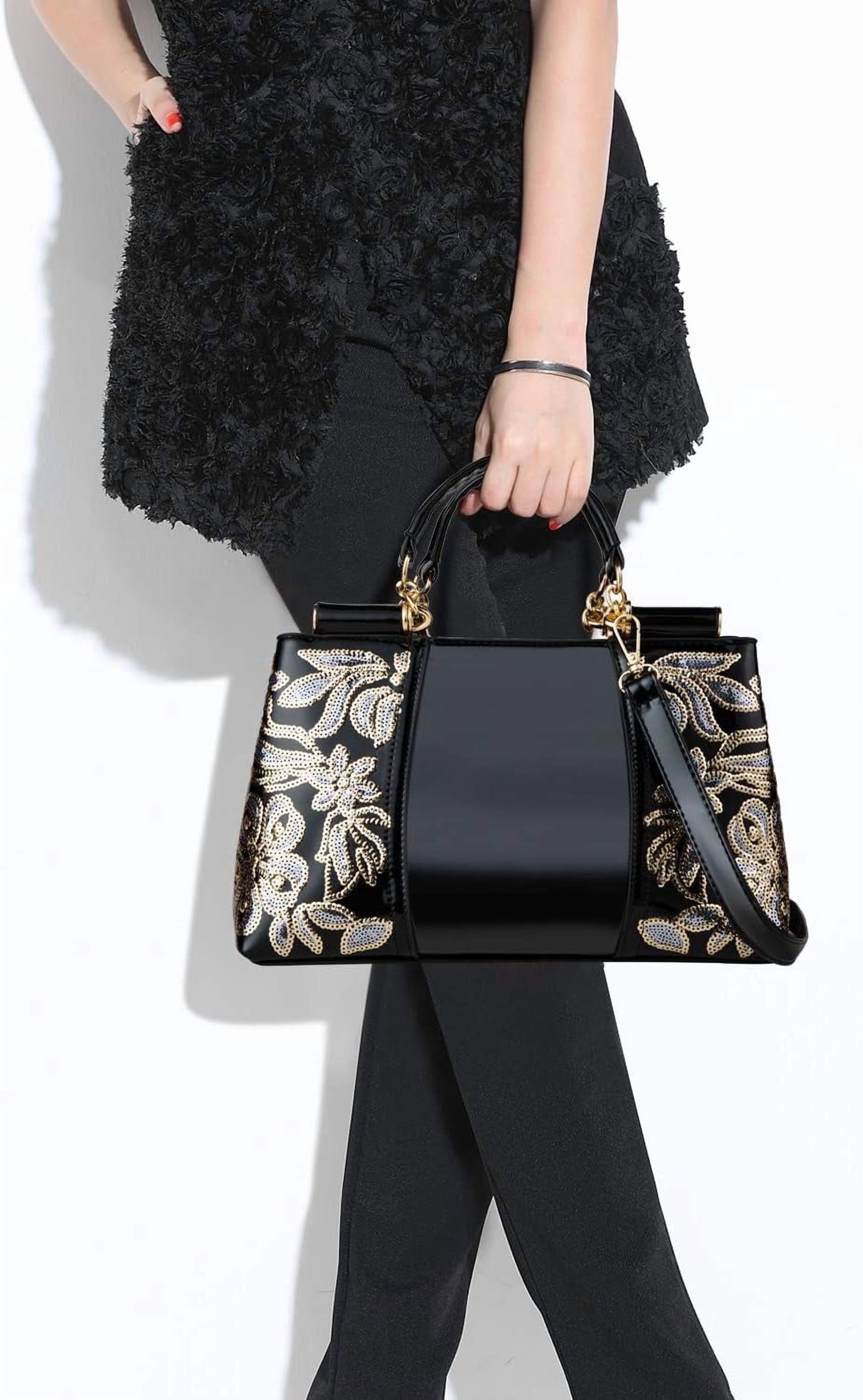 Kwuty Kwuty Handbags For Women Patent Leather Designer Purse Suitable for Shopping Party Daily Use