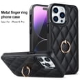 thumbnail image 1 of Jiahe Cover For iPhone 14 Pro,6.1 inch Case,Hybrid Rugged Shockproof with 360° Degree Rotation Stand Artificial Leather Cover,Black, 1 of 8