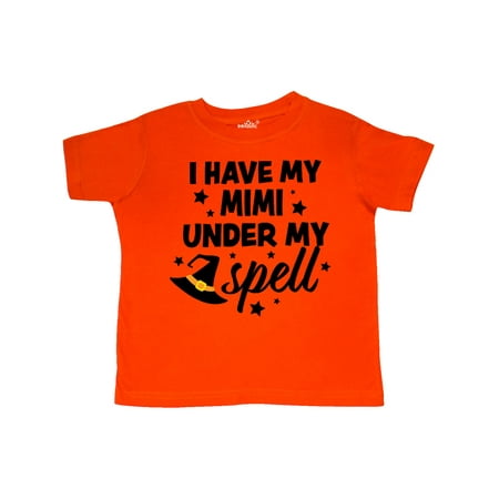 

Inktastic I Have My Mimi Under My Spell with Cute Witch Hat Gift Toddler Boy or Toddler Girl T-Shirt