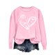 thumbnail image 5 of RKSTN Valentine's Day Sweatshirts for Women Oversized Crewneck Valentines Heart Graphic Print Sweatshirt Womens Casual Plus Size Round Neck Loose Comfy Sweatshirt Fall Spring Clothes Valentine Gift, 5 of 6
