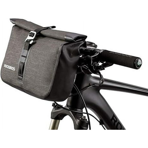 ROCKBROS Front Handlebar Bike Bag 6L Cycling Bike Handlebar Bag Waterproof Bicycle Bike packing Bag for Mountain Road Bicycles