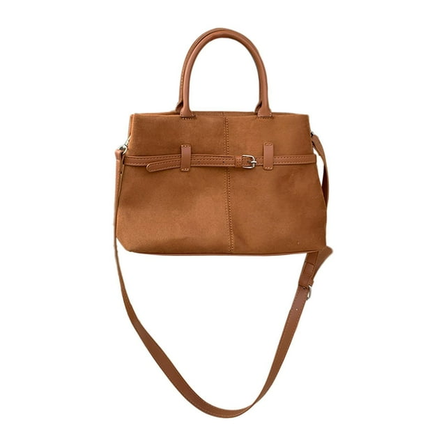 Bolso de mano para mujer, estilo vintage, informal, moderno, para el trabajo, con asa superior Marrón