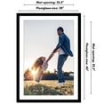 thumbnail image 5 of Americanflat 28x40 Poster Frame with Polished Plexiglass with 24x36 Mat Display Photo Epic Collection - Black, 5 of 7