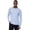 Light Blue Heather, variant on Men's Long-Sleeve T-Shirt with Thumbholes - UPF 50+ Sun Protection - LumaLeo in Flamingo Pink Heather