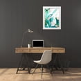 thumbnail image 3 of Bainbridge, Hope 19x24 White Modern Wood Framed Museum Art Print Titled - Green Graffiti I, 3 of 4
