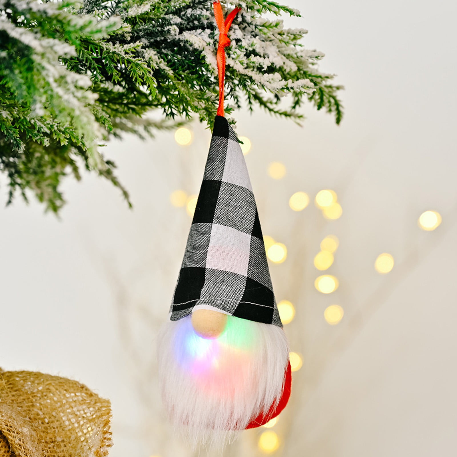 Christmas Decorations Christmas Lights Knitted Pendants Christmas Tree