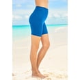 thumbnail image 3 of Swim 365 Women's Plus Size Chlorine-Resistant Full-Coverage 5" Swim Boy Short, 3 of 5