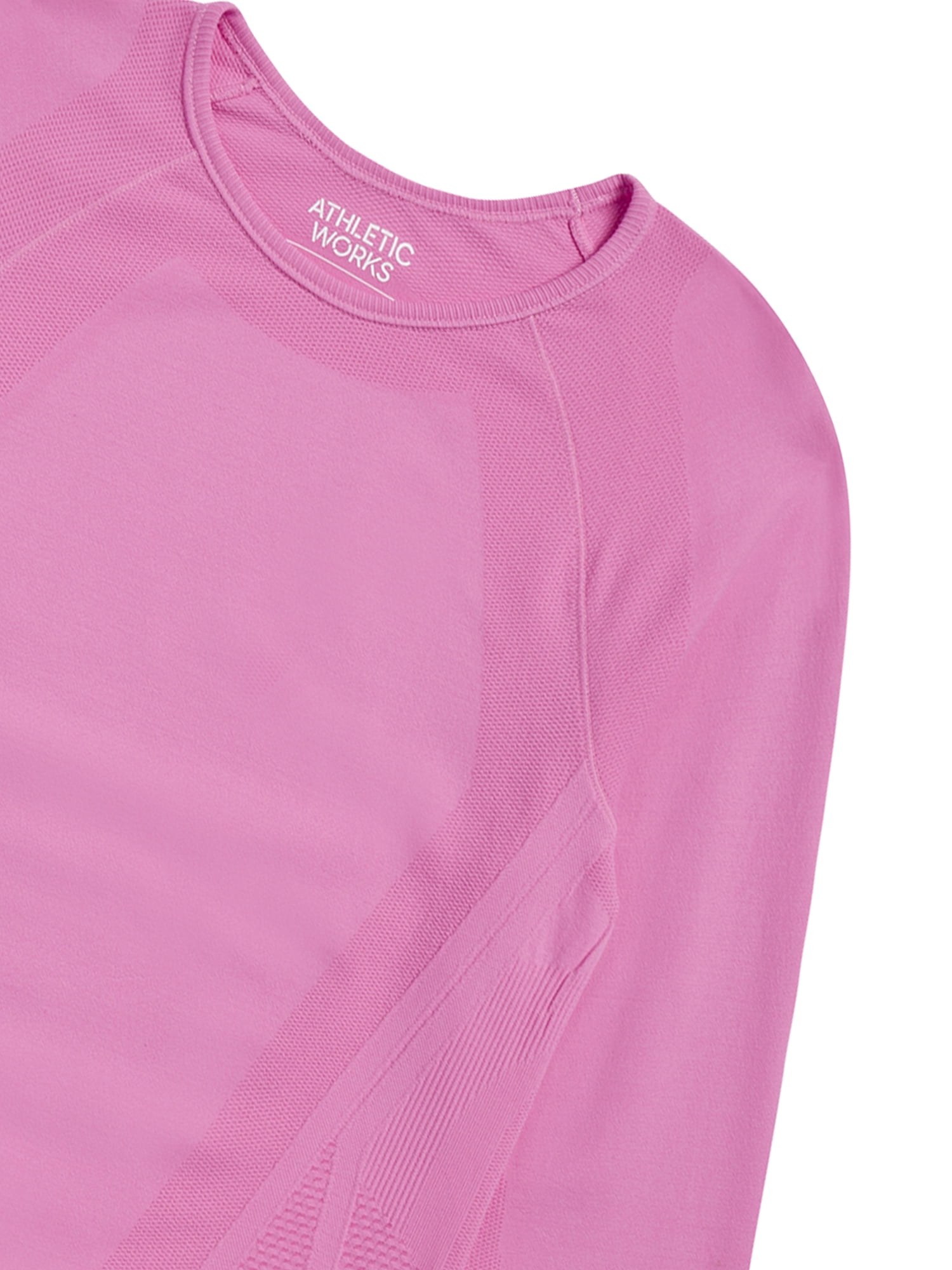Athletic Works Girl's Active Long Sleeve Seamless Tee, Sizes 4-18