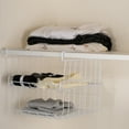 thumbnail image 5 of Mimifly Under Shelf Storage Basket, Organizing Cabinet Storage Bin, 2-Pack, White, 5 of 7