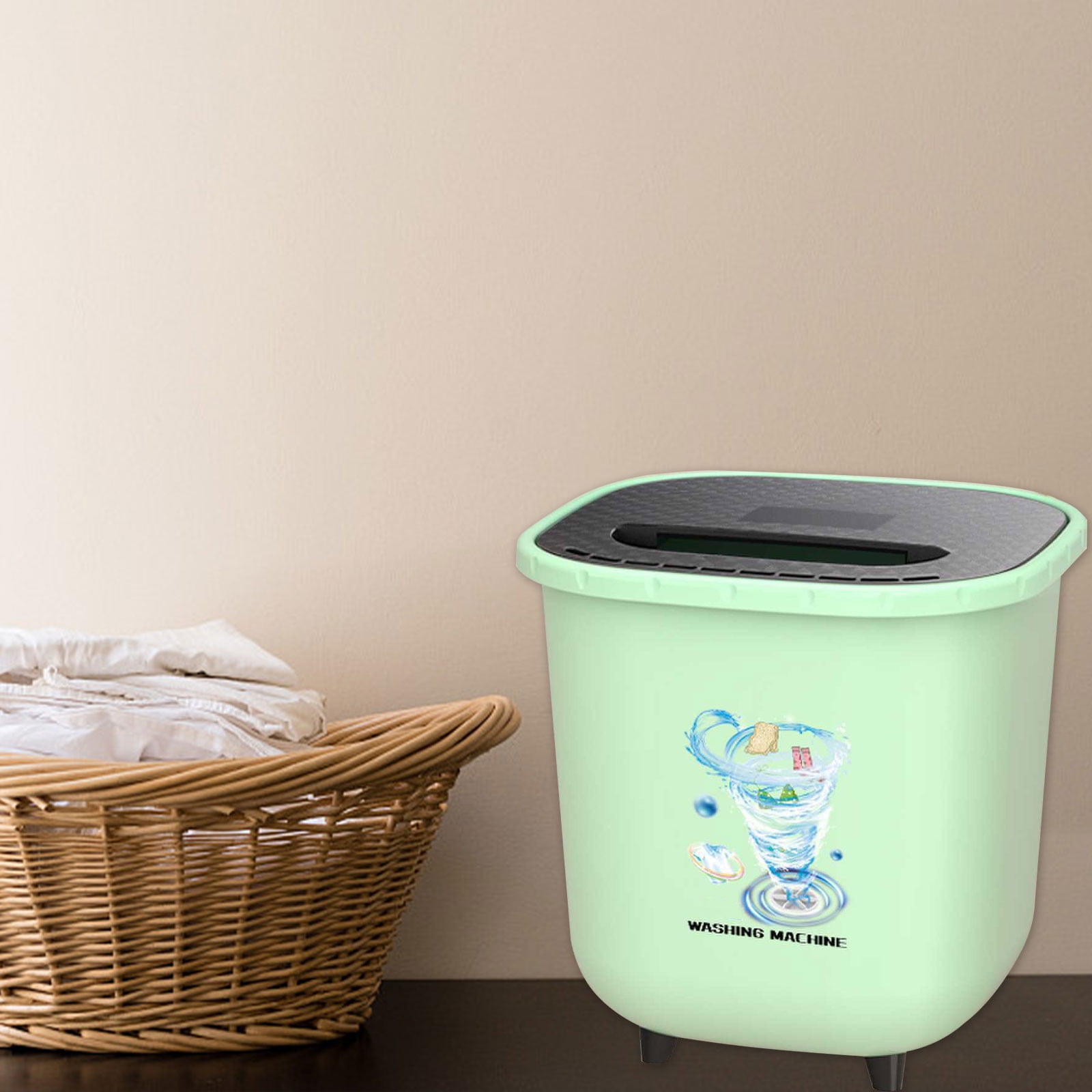Coollooc Portable Washing Machine,6L Mini Washer, Cleaning Small Washer for Underwear, Baby Clothe, Apartment, RV, Travel, Camping