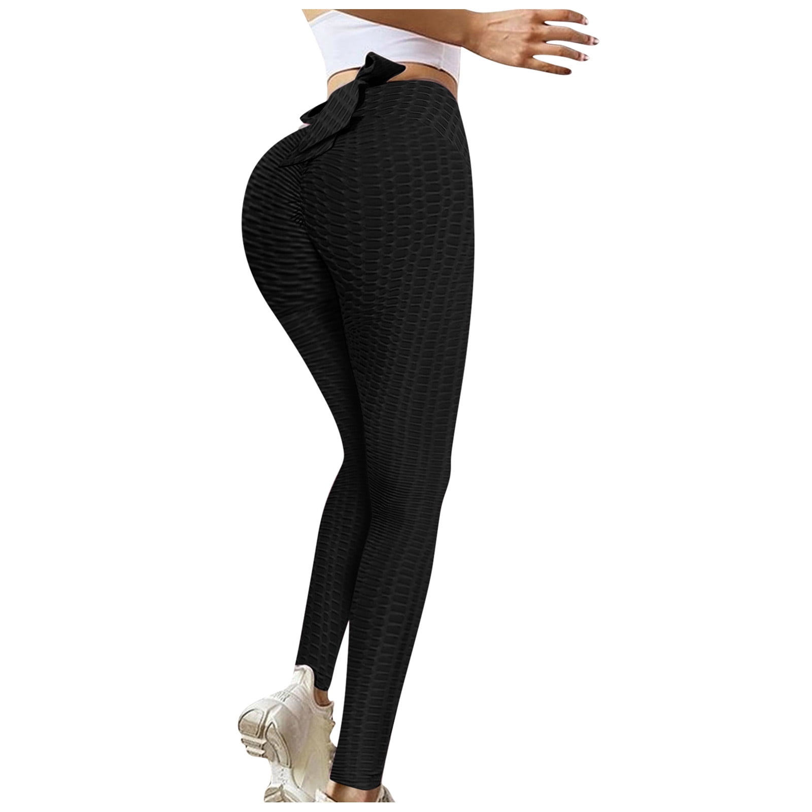 Babysbule Womens Yoga Pants Clearance Women Fitness Exercise Stretch High  Waist Skinny Sexy Suckled Pocket Yoga Pants 