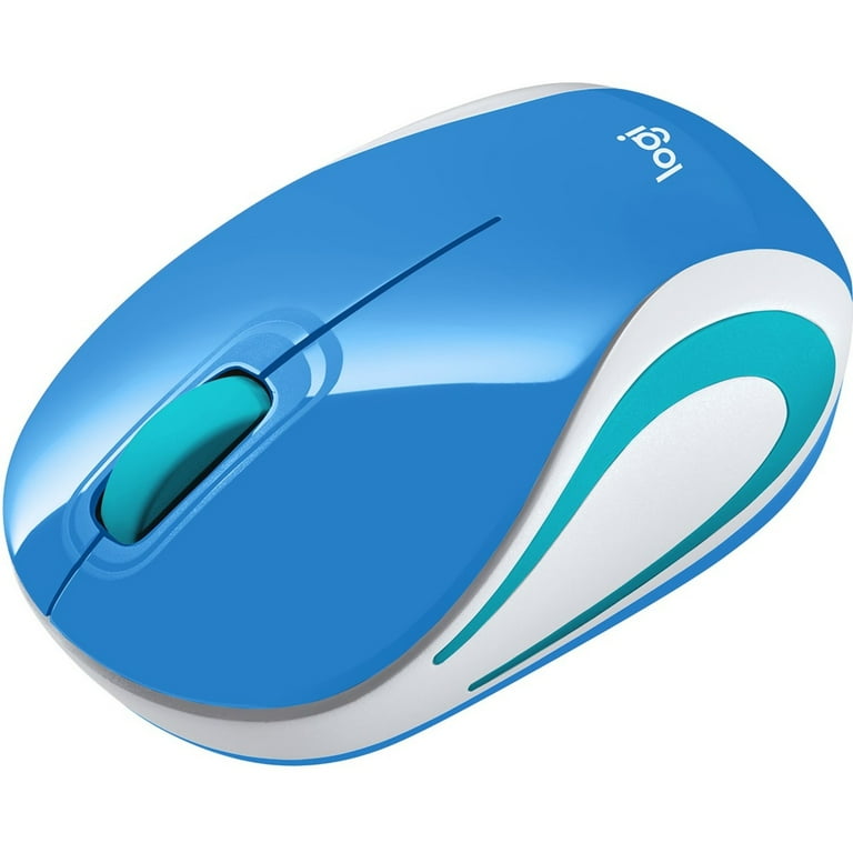 Logitech, Wireless Mouse, M187, Blue, Ultra Portable for Laptop