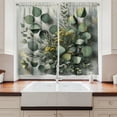 thumbnail image 3 of Ambesonne Eucalyptus Leaves Kitchen Curtains, Love of Nature, 55"x36", Mustard and Reseda Green, 3 of 3