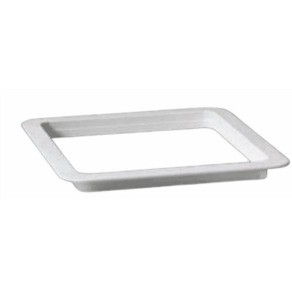 Ventline Anneau de Garniture de Ventilation de Toit VA0246-37 pour Ouverture de 14-1/4 Pouce x 14-1/4 Pouce; Profondeur de 5-1/8 Pouce; avec Coin Arrondi; Blanc Polaire