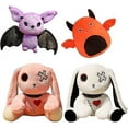 thumbnail image 5 of Emotional Support Demon Plush, 6.3 In Cut Kawaii The Click Plush Pink Silk Gift, Adorable Soft Stuffed Animal Pillow Doll (devil), 5 of 5