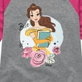 thumbnail image 3 of Disney - Belle With Flowers  - Toddler & Youth Girls Raglan Graphic T-Shirt, 3 of 5