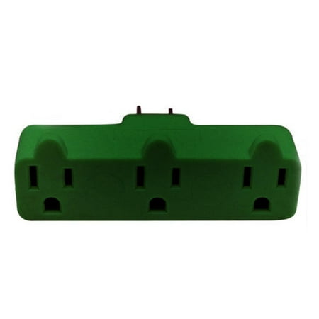 Stanley Heavy-Duty Triple Tap 3-Grounded Outlet Indoor Wall Adapter