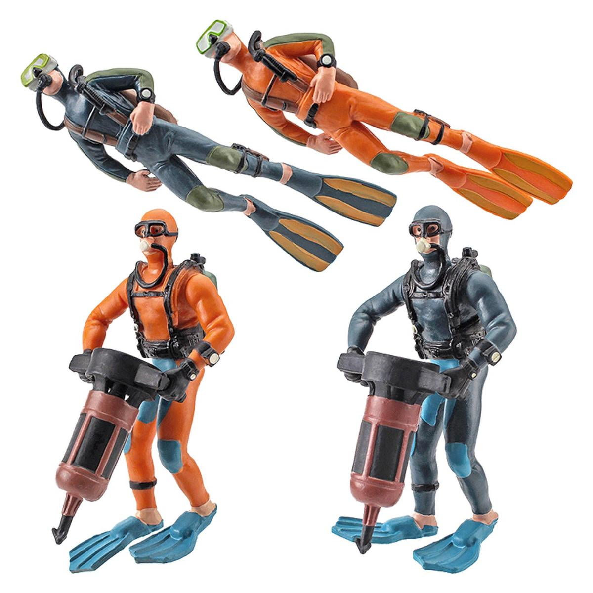 Famure Divers FigureUnderwater Swimmers Action Figures People Models