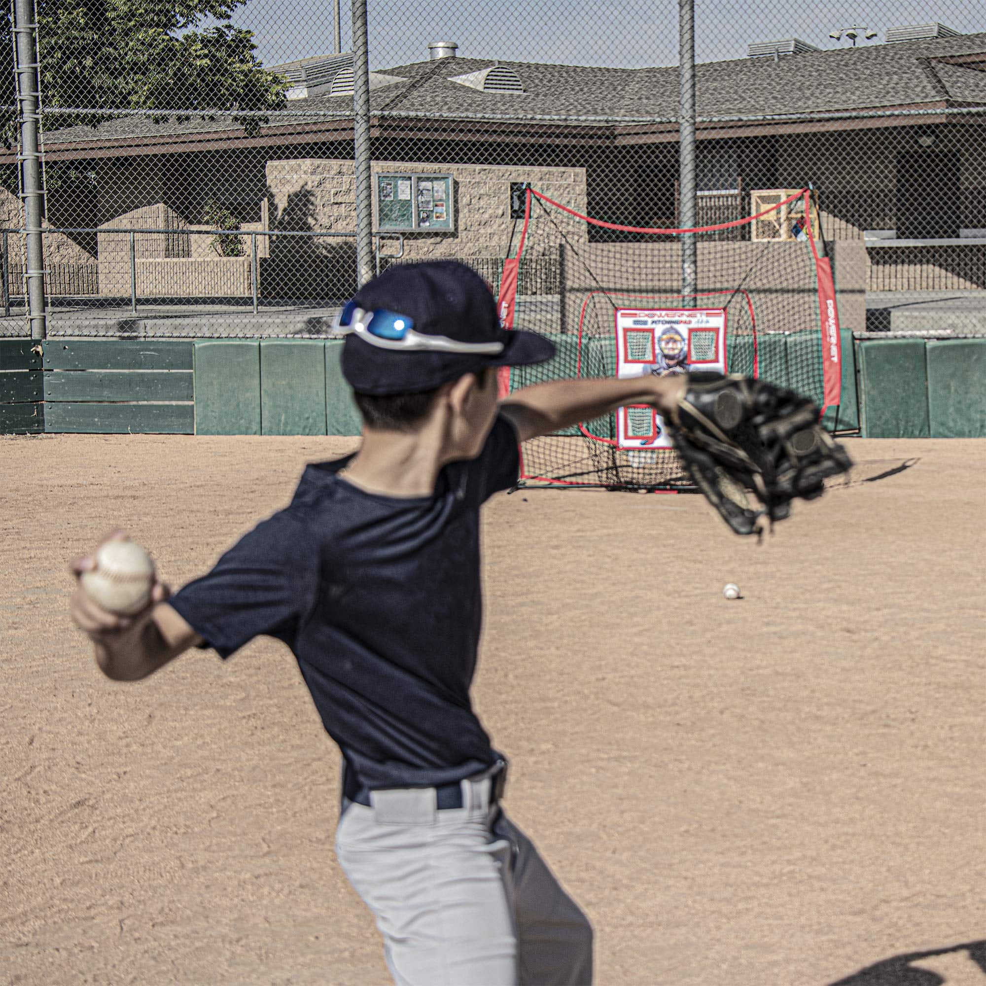 PowerNet Pitching Pad, 4 Pocket Baseball Softball Training Equipment, Pitch Trainer for Hanging in Cages or Practice Baseball Net, Realistic Catcher PowerNet Pitching Pad, 4 Pocket Baseball Softball Training Equipment, Pitch Trainer for Hanging in Cages or Practice Baseball Net, Realistic Catcher