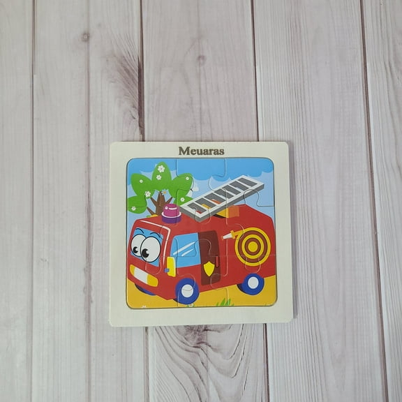 Meuaras Jigsaw Puzzles, Easy to Grasp Chunky Puzzles, Educational Animal & Vehicle Learning Toys