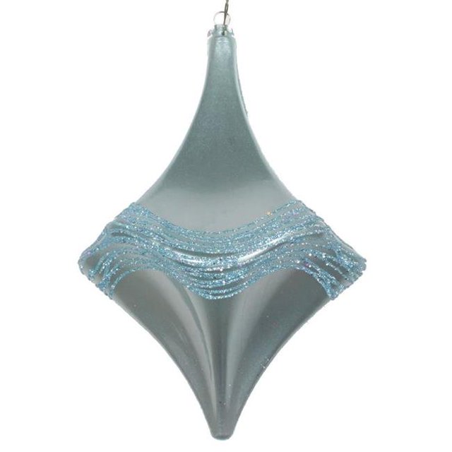 Vickerman MT194032D 8 Po. Ornement Baby Blue Candy Glitter Drop