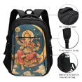 Salouo Celestial Ganesh Blessings Pattern Extra Large Travel Laptop