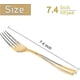 thumbnail image 2 of Althee 100 Piece Gold Plastic Forks - 7.4inch Gold Forks Disposable - Gold Plastic Silverware, 2 of 5