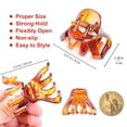 thumbnail image 6 of 12PCS Small Octopus Hair Clips, FITDON Spider Hair Claw Octopus Jaw Hair Claw Clips (4CM, 6Colors), 6 of 9