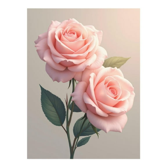 Diamond Art Kit for Adults, Pink Roses Blossom Elegance Diamond Painting for Adults Beginners, 5D DIY Diamond Art Painting Kits, Colorful Diamond Painting Craft for Home Decor 12x16