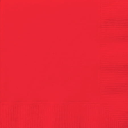 Way to Celebrate! Red Paper Luncheon Napkins, 6.5in, 24ct